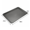 thumbnail image 2 of Baking Pan Sheet Square Cake Roasting Tray Cookie Bakeware Carbon Steel Nonstick, 2 of 11