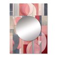 thumbnail image 2 of Designart "Transcendent Angles in Pink IV" Abstract Shapes Mirror Wall Decor - Modern Pink Abstract Mirror Wall Art For Entryway - 32" x 24" Inch, 2 of 5