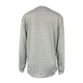 thumbnail image 6 of Female Tops, Printed Patterns Round Neck Long Sleeve Loose Pullover Blouse for Spring Autumn, Gray, S/M/L/XL, 6 of 6