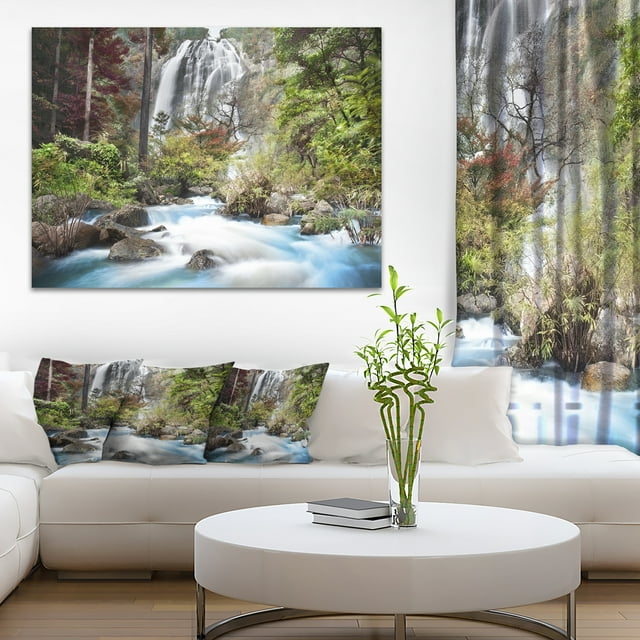 Blue Klonglan Cascade - Impression sur Toile de Photographie