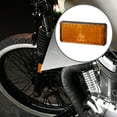 thumbnail image 3 of Unique Bargains 4pcs 2.20'x0.98' Universal Reflector Rectangle Motorcycle Bike Safety Increase Visibility Orange, 3 of 8
