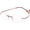 Red, variant on Ultra Light Memory Titanium Alloy Rimless Flexible Red Reading Glasses Slim Reader