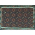 thumbnail image 1 of Ahgly Company Indoor Rectangle Southwestern Light Blue Country Area Rugs, 2' x 4', 1 of 4