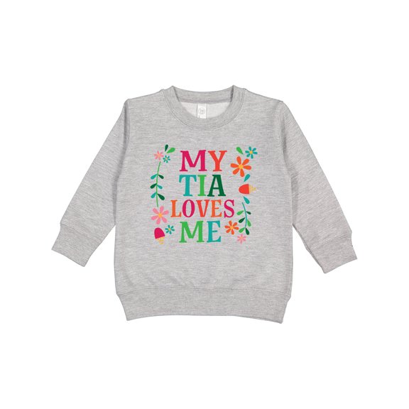 Inktastic My Tia Loves Me Niece Toddler Sweatshirt