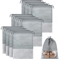 thumbnail image 1 of 12 Pièces Sac de Rangement de Chaussures de Voyage Sac de Rangement Non Tissé Pochette de Chaussures Portable avec Fenêtre Transparente pour une Utilisation Quotidienne et de Voyage, 1 of 7