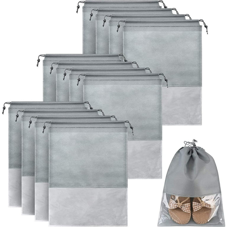 12 Pcs Travel Shoe Bag Non Woven Fabric Storage Bags Dust Bags for