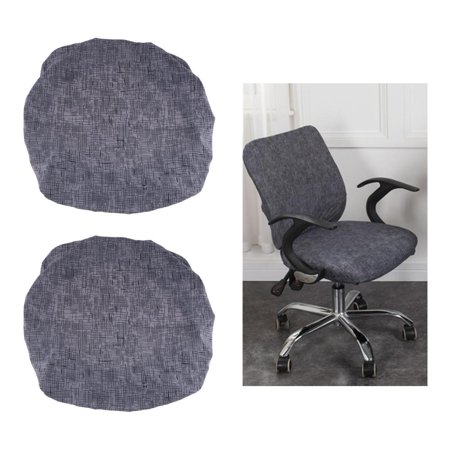 2pcs Stretchable Dining Cover for 38-52cm Diameter Round / Square Stool - Wedding Banquet Party Decorations Dark Grey