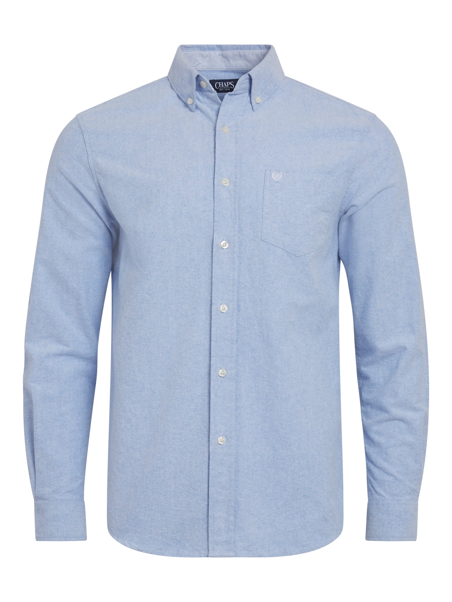 Chaps Men's & Big Men's Seacoast Wash Button Down Oxford Shirt with Long Sleeves, Sizes S-2XL