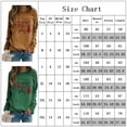 thumbnail image 2 of KZKR Christmas Shirts For Women, Womens Fashion Christmas Tree Printed Long Sleeve Crewneck Sweatshirt Casual Tops, 2 of 4