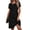 Black, variant on Ekouaer Women's Maternity Dress Short Sleeve Casual Pregnancy Dresses Rib Knit Crewneck Pregnant Clothes with Belt