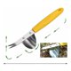 thumbnail image 3 of Desmalezador manual de jardín de acero inoxidable - Herramienta de desmalezado para jardín, hogar, excavación de verduras, trasplante de flores, plántulas y plántulas - Amarillo, 3 of 5