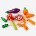 thumbnail image 4 of Visland 1 Set Kitchen Toy Portable Interesting Smooth Surface Colorful Realistic Safe Pretend Play House Wooden Cut Vegetable Toy Birthday Gift, 4 of 8