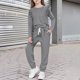 thumbnail image 1 of Conjuntos de blusas y camisas de cuello redondo y manga larga para niñas y niños, otoño invierno, blusas de cuello redondo y manga larga, pantalones cortos casuales, traje deportivo para bebé, top de, 1 of 7