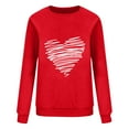 thumbnail image 5 of Elvqul Womens Sweatshirts Shirts Crew Neck Graphic Valentines Long Sleeve Holiday Sweatshirts for Women Fashion, 5 of 6