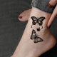 thumbnail image 3 of Sexy Black and White Butterfly Tattoo Stickers for Arm and Clavicle - Long-Lasting and Easy to Apply, 3 of 4