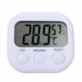thumbnail image 1 of PEONAVET Hygrometer Hygrometer Digital LCD Indoor Hygrometer Gauge Clock Temperature Humidity Meter, 1 of 9