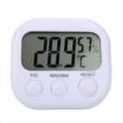PEONAVET Hygrometer Hygrometer Digital LCD Indoor Hygrometer Gauge Clock Temperature Humidity Meter