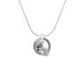 thumbnail image 2 of Delight Jewelry Silvertone 3-D Lion Gymnastics Ring Charm Necklace, 18", 2 of 4