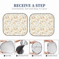 thumbnail image 6 of Disketp 2 Piece Floral1 Pattern Windshield Sunshades,Folding Windshield Sun Shade For Car Suv Trucks Sedan,Blocks Uv Rays Sun Visor Protector-Small, 6 of 7