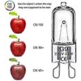 thumbnail image 3 of G9 Halogen Light Bulbs 28W, G9 Dimmable Capsule Bulbs, Warm White 2800K, Non-Flicker,10 Pack, 3 of 5