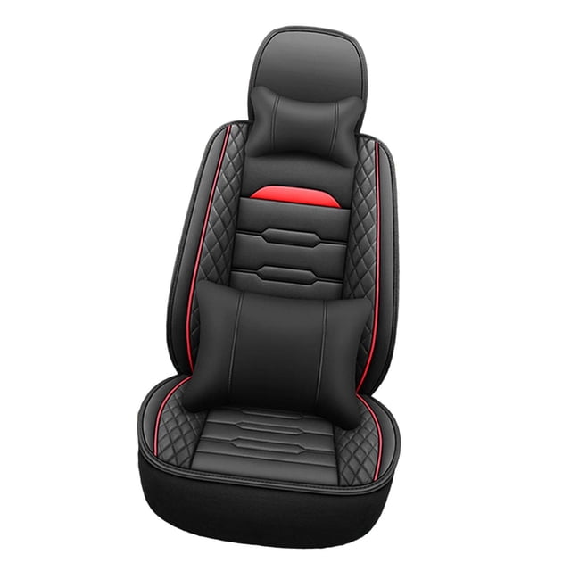 segolike Excavator Seat Cover Dustproof PU Leather Breathable Comfortable Replacement Red