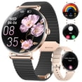 thumbnail image 1 of Reloj inteligente LIGE para mujer de 1,43 pulgadas AMOLED para Android y iPhone, color negro, 1 of 9
