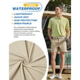 thumbnail image 4 of PULI Golf Shorts Men 5 Inch Inseam Stretch Casual Dress Shorts with Pockets Waterproof Lightweight Quick Dry, 4 of 6