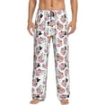 thumbnail image 2 of Kdxio French Bulldog Duck Print Men's Sleep Pajama Pant Lounge Pants with Pockets, 2 of 8