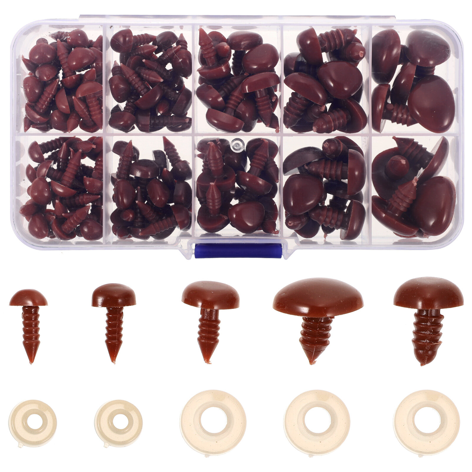 Safety eyes and nose with washers 1 Set Stuffed Animal Safety Eyes and