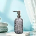 thumbnail image 5 of Glass Pump Soap Dispenser Bottle Body Wash Dispenser Durability Hand Soap Dispenser Lotion Dispensers for Kitchen Laundry Hotel Gray, 5 of 7