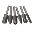 thumbnail image 2 of 6pcs 1/4 Inch Steel Solid Carbide Rotary Files Burrs Set Fits Rotary, 2 of 7