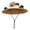 Khaki, variant on Powered Fan Hat 2-in-1 Neck Fanv, Solar and USB Dual Power Supply, 3000 mAh Rechargeable Essentials Men Women Outdoor Fishing Hat for Hiking Camping Black