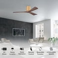thumbnail image 2 of Matthews Fans - Irene-3H 3-Blade 52 Inch Flush Mount Ceiling Fan In Contemporary, 2 of 6