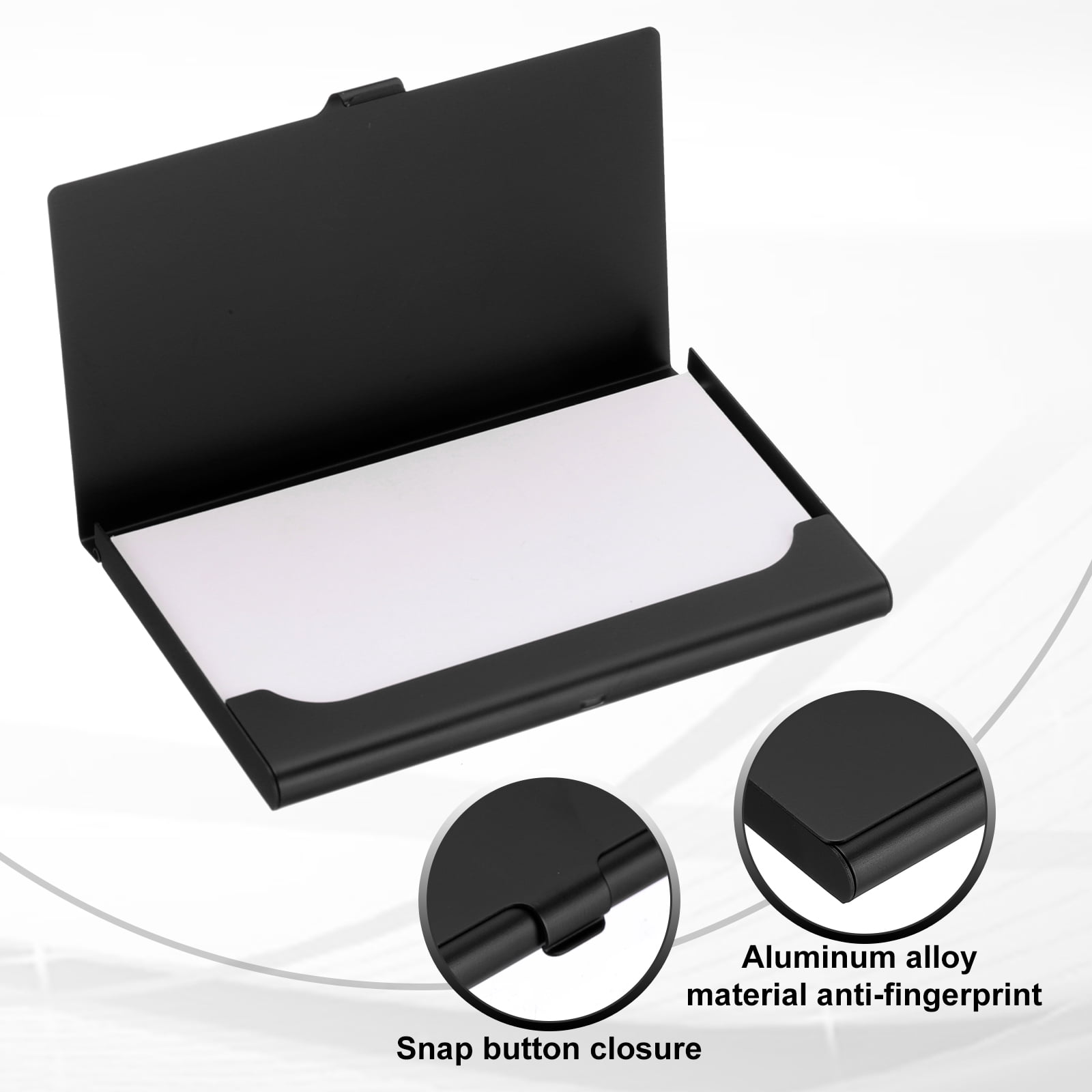 Business Card Holder, 10Pcs Aluminum Metal Card Case Card Holder, 5 Colors