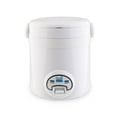 thumbnail image 1 of Aroma miAroma Mini Digital 3 Cup Nonstick Dishwasher Safe Rice Cooker, White, 1 of 8
