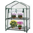 thumbnail image 2 of Cubierta de invernadero de jardín Planta de crecimiento de flores Casa de retención de calor Cubierta impermeable de PVC transparente, 2 niveles Inevent HA6348-01B, 2 of 6