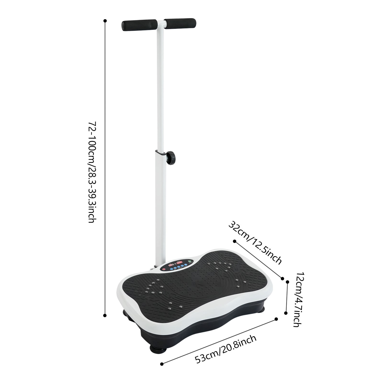TFCFL Workout Vibration Plate Exercise Machine Adjustable Full-body Vibrating Plateform Equipment 330.69 lbs
