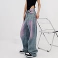 thumbnail image 4 of 2025 Women's Jeans Baggy Jeans for Women High Waist Jeans Vintage Loose Wide Leg Denim Pants Teen Girls Hiphop Streetwear Women Blendingpants, 4 of 4