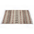 thumbnail image 5 of Indian handmade brown cotton durries Hallway Square area rug Outdoor garden beach mat Bedroom home décor carpet 4x4 feet, 5 of 5