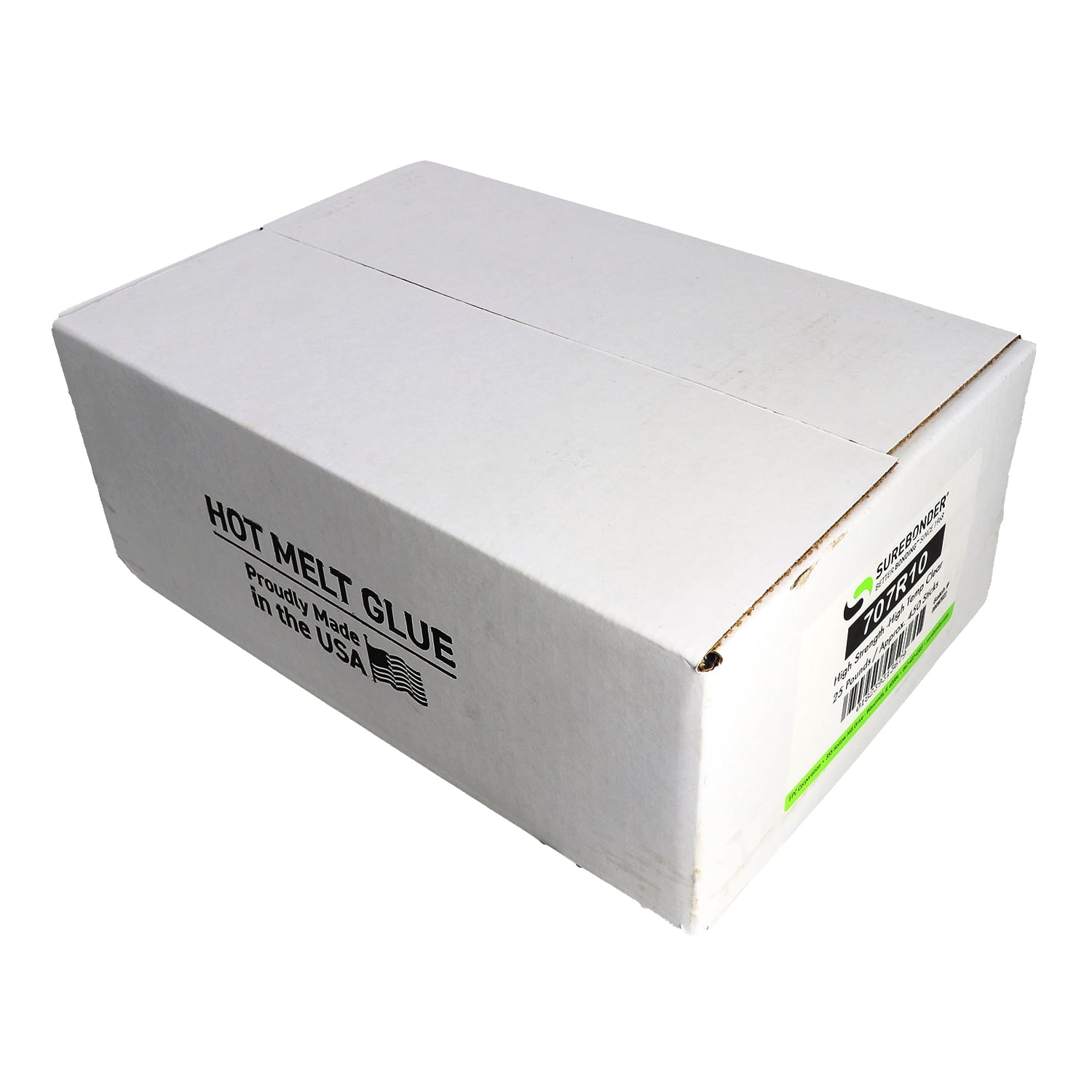 707R10 High Performance Hot Melt Glue Sticks - 7/16" x 10" | 25 lb Box