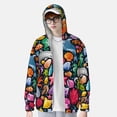 thumbnail image 4 of Fotbe Underwater Diving Animals Men's Women's UPF 50+ Sun Protection Jacket Hooded Cooling Shirt with Pockets Hiking Outdoor Performance-XX-Large, 4 of 9