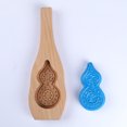 thumbnail image 3 of CAROOTU Carved Wooden Mooncake Cookie Stencils DIY Gingerbread Template Practical Kitchen Baking Tools Easy Operation New, 3 of 7