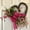 A2704 Fufafayo under $5, variant on Fufafayo under $5 Valentine Wreath, Flower Wreath Decor, Valentine's Day Heart Shaped Door Hanging, Weaving Simulation Floral Arrangement for Home, Anniversary and Wedding Decoration