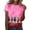 #0294-Multicolor, variant on Uootdi Tees for Women Short Sleeve Round Neck Kentucky Derby Print Tops Casual Sports Style Comfortable Loose Fit Blouses Gift