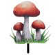 thumbnail image 2 of Beautifully Designed Mushroom Lawn Sign Ideal For Garden Decorations Featuring Printing 25X19CM 1 Piece, 2 of 5