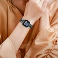 thumbnail image 4 of REQO Compatible avec Fitbit Versa 4/Versa 3/ Sense 2/Sense Bracelet en Métal Bling pour Femmes, Bracelet Réglable en Métal Coquillage Diamant Bijoux Accessoires Bracelet, 4 of 6