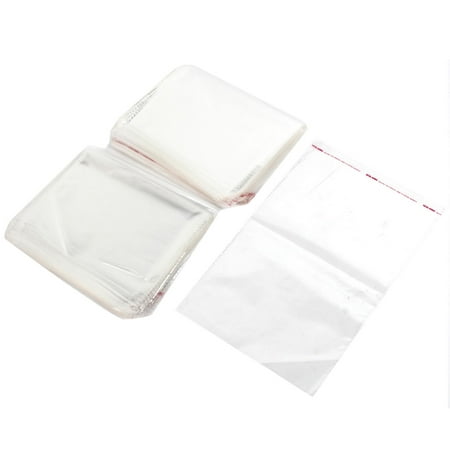 200 x Self Adhesive Clear Plastic Seal Package Jewelry Opp Bags 10