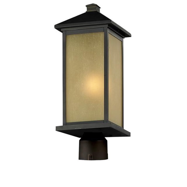 Outdoor Post Light Oil Rubbed Bronze Aluminum Glass