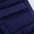 thumbnail image 7 of Girls Quilted Puffer Vests Lightweight Zip-Up Cotton Padded Vest Stand Collar Winter Warm Trendy Sleeveless Jackets Navy, 3 Years, 7 of 7