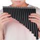 thumbnail image 3 of Flauta 18 tubos Panpipe música instrumento de viento y bolsa para estudiantes principiantes, Idea de regalo para músico principiante355, 3 of 6